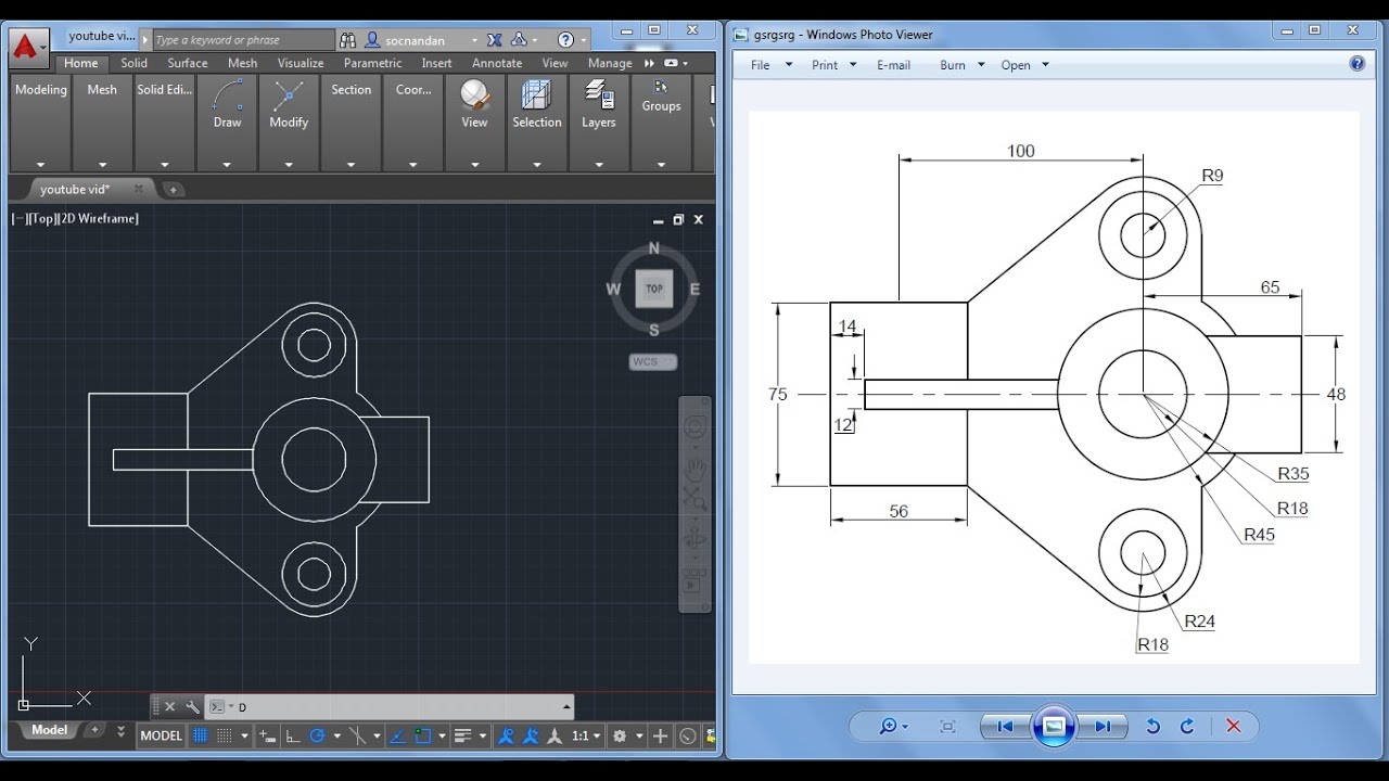 autocad practice drawings